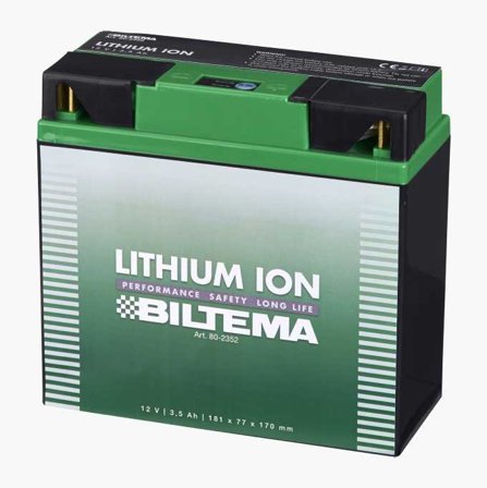 Biltema - Fritidsbatteri gressklipper Litium LiFePO4 12 V 3 5 Ah 170 x 181 x 77 mm