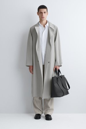 COS Men's Tableau Tote Bag - Leather in Black