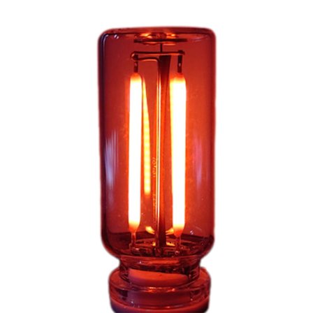 Bil USB Nattlys Pære Berøringsdimbar Bil Interiør Ambient Lys Retro Mini Grensesnitt Nattlys