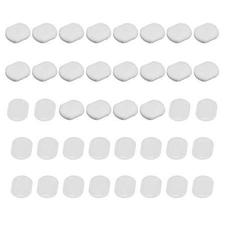 40 st örhängen clips tillbehör miljövänliga örhängen clips pads öronsmärta relief pads örhängen clips halkfria pads (små) (storlek 1, som visas på 