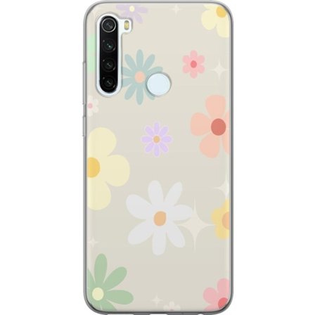Mobilskal till Xiaomi Redmi Note 8 med fejdande blommor