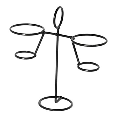 Musta rautainen jäätelöteline, kuppikakkukartioteline, näyttö lumikartioille, sushikääröille, popcornille