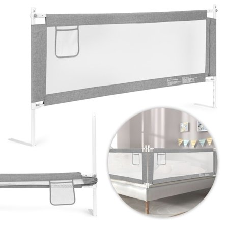 Sengehest, 180 cm, beskyttelsesbarriere til børn, ØKOLEGE