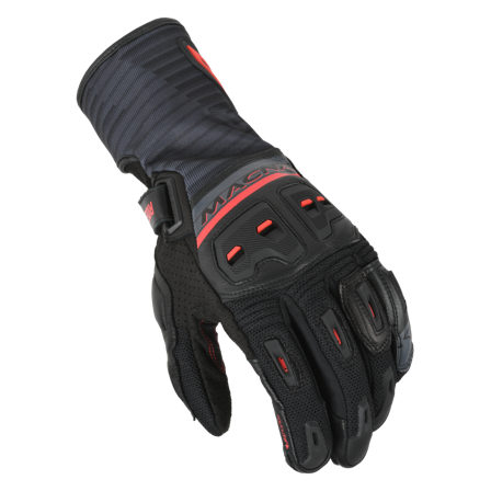 Rękawice Motocyklowe Macna Shellar Czarny/Czerwony XL