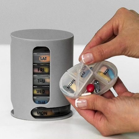 Pilleboks 7 Dages Rum Tablet Holder Medicinæske