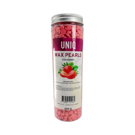 UNIQ Wax Pearls Strawberry - fjern hår effektivt 400 g megapakke