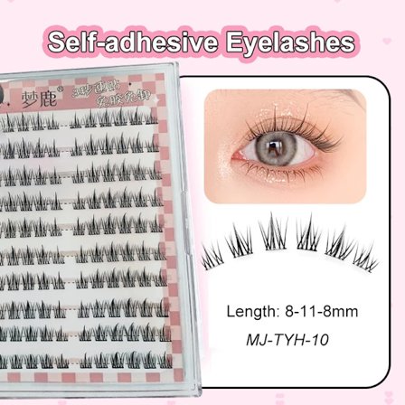 Självhäftande Ögonfransar Klusterfransar Inget Lim Individuella Fransar Mjuka Idol Franskluster Återanvändbara Självhäftande Fransar