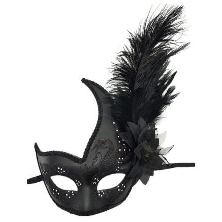 Spets Maskerad Ball Mask Födelsedagsbal Bröllopsfest Black1