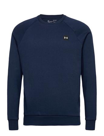 Ua Rival Fleece Crew Sweatshirt Trøje Blå Under Armour