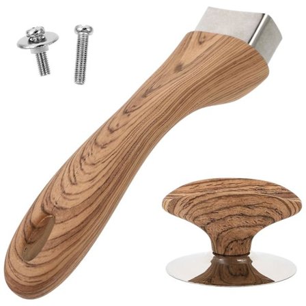 2-pakning grytehåndtak, grytelokkhåndtak, erstatningshåndtak for kokekar, grytelokkhåndtak, grytehåndtak (15,8X3,4X1,2CM, som vist på bildet)