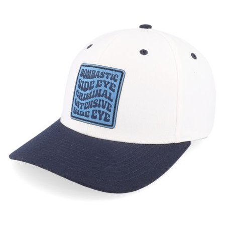 Iconic - Vit adjustable Keps - Bombastic Side Eye 514 White/Navy Adjustable @ Hatstore