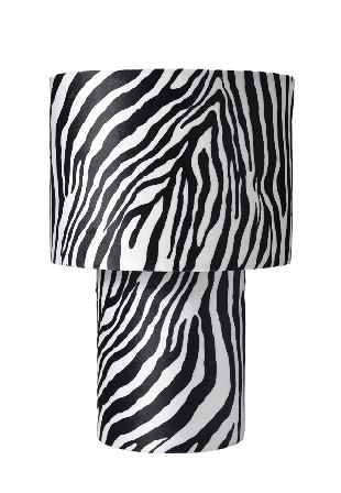 Åhléns Home Bordslampa HANNE zebra Belysning Flerfärgad ONESIZE