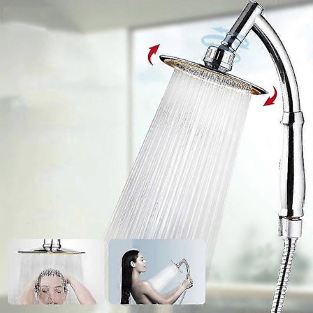 XXL Håndbruser - 5 Stråletyper - Elegant Design - 150mm Diameter