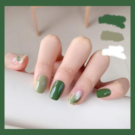 Manikyr Grön Nagellapp 24st