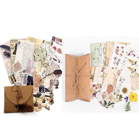 Vintage Klistermærker Retro Papir Æstetisk Papir