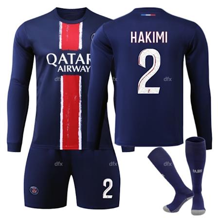 Paris Saint-Germain Lasten Kotipeli 2024-2025 Syksy Ja Talvi Nro 2 Sukat 22 HAKIMI No 7 socks 22
