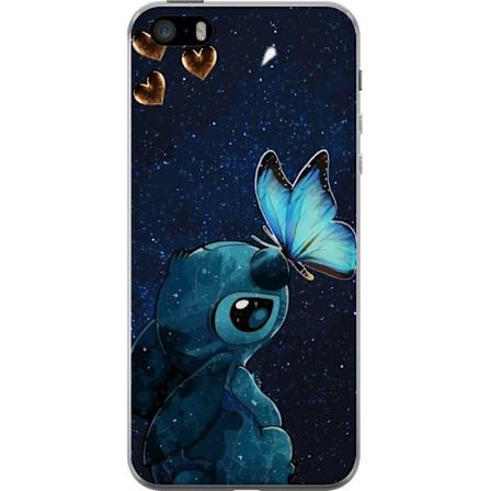 Apple iPhone 5s L pin kyv kuori Stitch perhonen