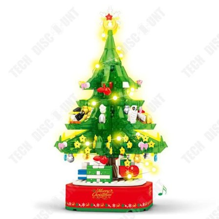 Julgran Speldosa Julklapp Barn Montering Byggklossar Leksaker 11*11*28cm