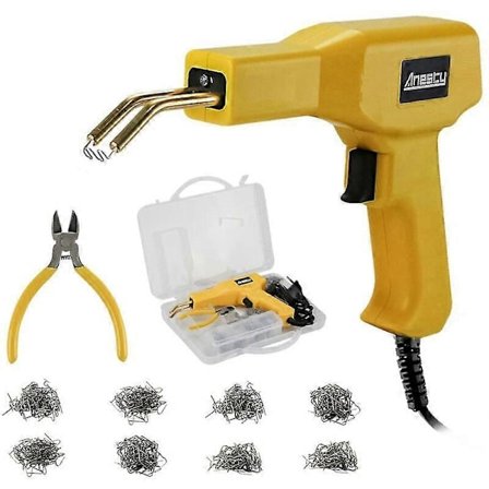 Muovihitsaus, kuumaniittauslaite muovikorjaukseen, 400 kiinnikkeellä, muoviniittauslaite puskurin ja korin korjaukseen, hitsauspistooli 