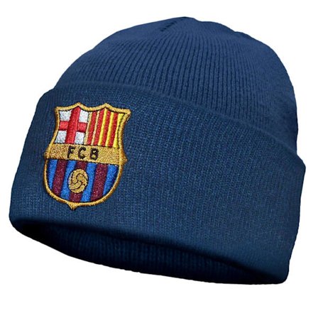 FC Barcelona Barnas Strikket Bronx Beanie OFFISIELT Fotballgave