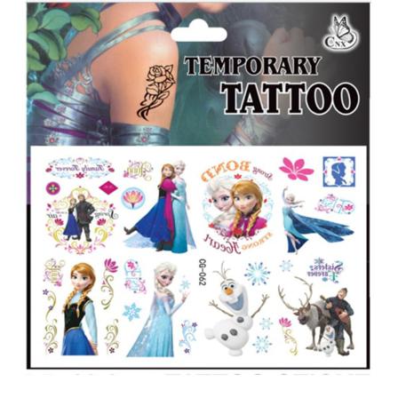 Frozen Tatueringar - 20st - Barntatueringar - Elsa, Anna, Frost Multicolor Cg-062