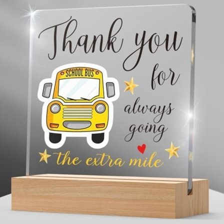 Buschauffør Anerkendelsesgaver til Mænd Kvinder, Fødselsdagsgaver til Buschauffør, Tak Gaver til Skolebuschauffør, Tilbage til Skole Gaver