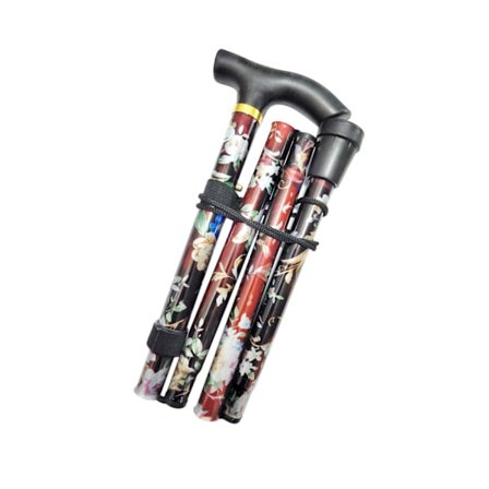 1/2/3 hopfällbar käpp Justerbar 5-sektions handcampingstav