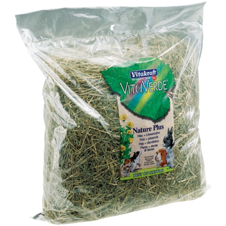 Vitakraft - VitaVerde Nature Plus høy og løvetann 500g - Smådyr - Fôr & høy til smådyr - Høy & urter til smådyr - ZOO.no