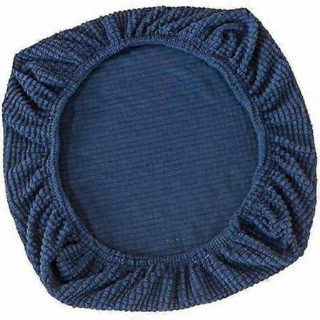 Toimistotuolin pyörivä joustava sohvanpäällinen istuinsuoja toimistotuolille pyörivälle tuolille, tummansininen