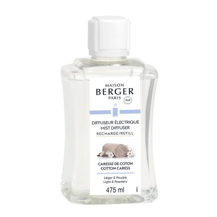 Maison Berger Paris Diffuseur Électrique Ricarica Diffusore Elettrico Caresse de Coton 475ml - Profumo per Diffusore