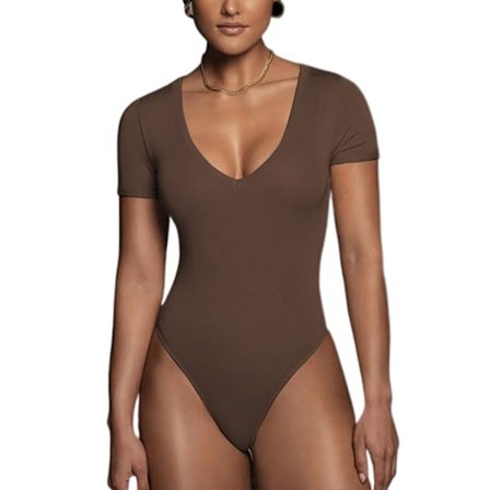 Bodysuit Jumpsuit COFFEE S