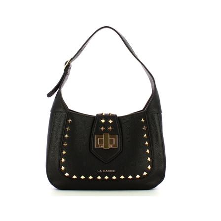 La Carrie Studs Charlotte shoulder Tas , Zwart , Dames , Maat: ONE Size Schoudertassen