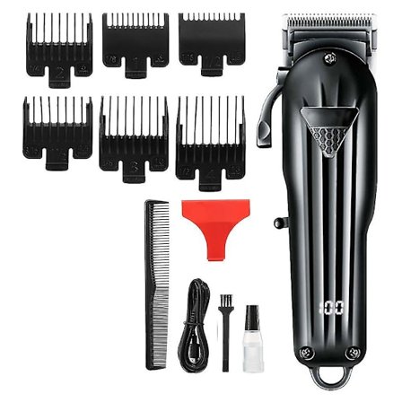 Ledningsfri Hårklipper Sæt - Professionelle Hårklippere Til Mænd, USB Opladbar Skægtrimmer