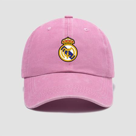 NY Real Madrid Champions League klubbsportträningshatt baseballkeps för män och kvinnor liten fräsch mjuk keps pink