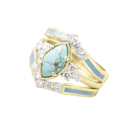 925 Sterling Silver Spinner Blommor Ring för Kvinnor Fidget Ångest Relief Ring Band Meditation Ring(Guld)