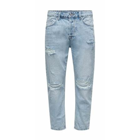 Only & Sons Straight Jeans blå, Herr, Herr, Storlek: W29 L32