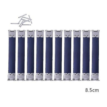 15x Pung- eller Brilleetui Flex Ramme Intern Flex Fjederklips Sølv 8,5 cm{ DB}