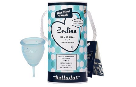 Belladot Evelina Menstrual Cup Small & Medium, Medicin & Pleje, Bind & Indlæg, Menstruationskopper