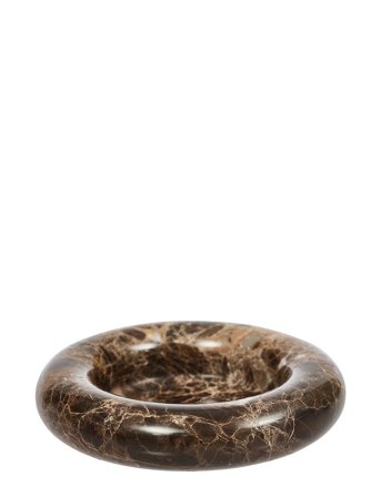 OYOY Living Design Savi Marble Candleholder - Large - Brown - Ø 14 CM