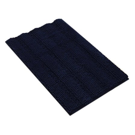 Badrumsmatta Torkande Absorberande Duschmatta Super Mjuk Matta för Badkar Dusch Entré-Marin W17 Tum X L24 Tum