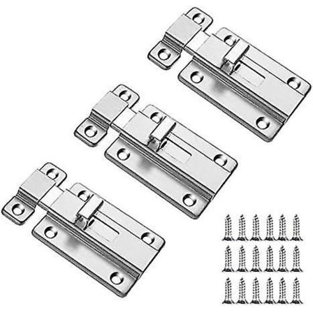 3x85mm Ovi Lukko Liukuva Lukko Ruostumaton Teräs Kylpyhuone