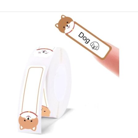 Klistermærkeetiketter med navneskilt