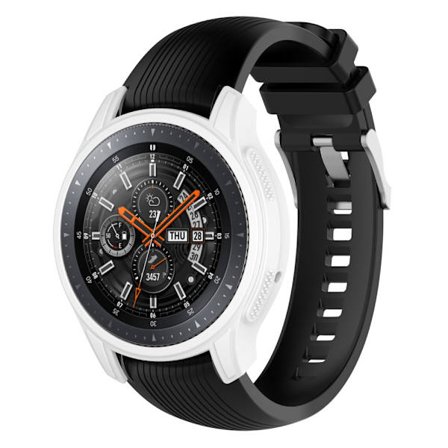Silikonikotelo Samsung Galaxy Watch 46mm/Gear S3 Frontier - Valkoinen