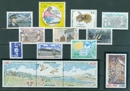 St. Pierre & Miquelon - Årgang 1994 - Postfrisk