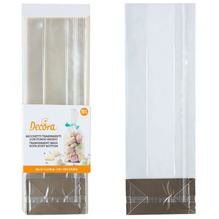 Sellofaanipussit Vakaa Läpinäkyvä 8x28 cm 10-kpl