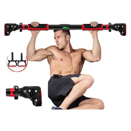Dørtræner uden boring - Hjemme pull up bar med tredobbelt beskyttelse (72-95cm), sikker og alsidig