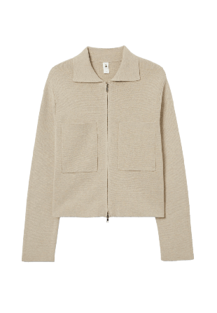 Å WOMAN Cardigan med dragkedja CROSS Tröjor Beige XL