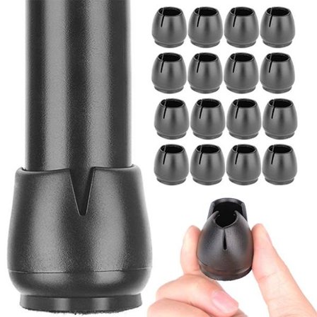 16-pak - Møbelfødder / Silikonfødder til Stol - Gulvbeskyttelse