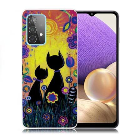 Deco Samsung Galaxy A32 5G kotelot - Mustat Kissat Multicolor