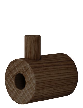 MOEBE Wooden Wall Hook - Brown - ONE SIZE